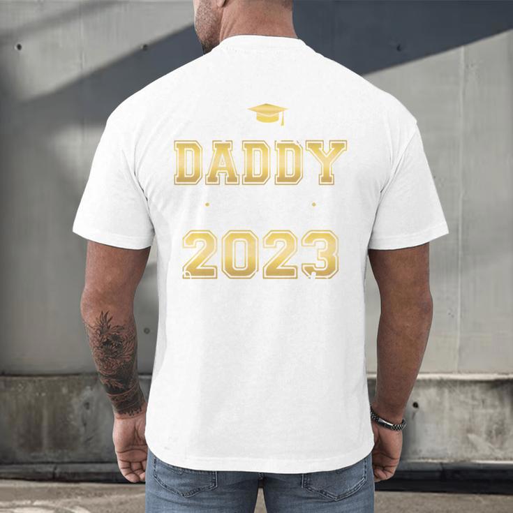 Proud Daddy Of Two 2023 Graduate Class 2023 Graduation Men's Back Print T-Shirt
