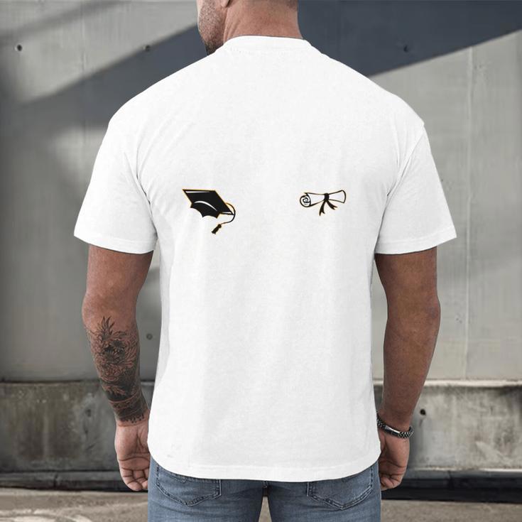 Proud Grandma Of A 2025 College Graduate Graduation Men's Back Print T-Shirt