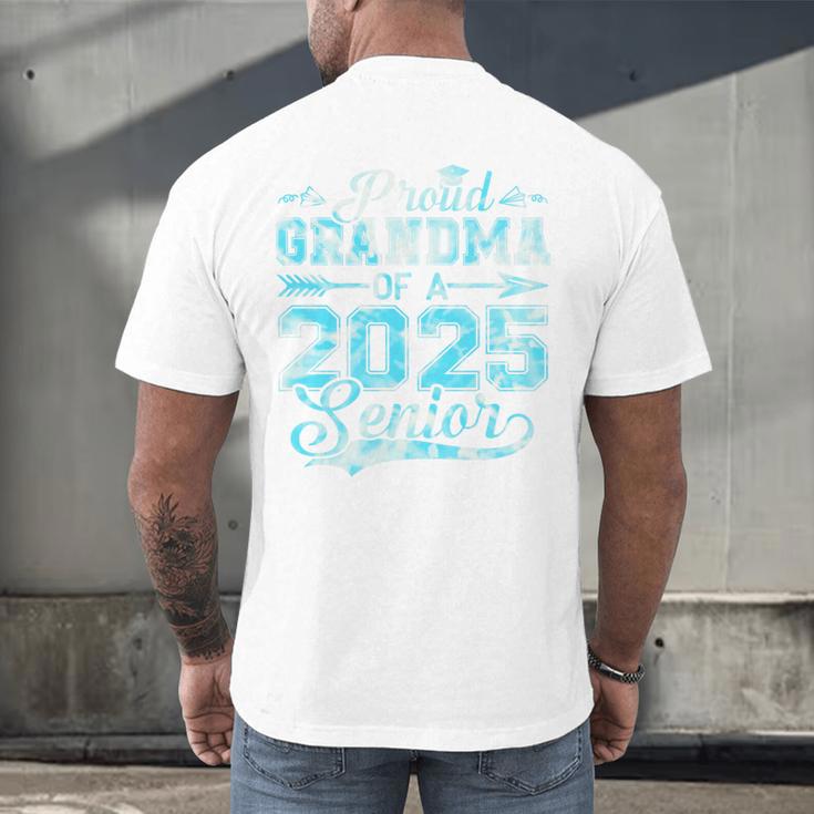Proud Grandma Of a 2025 Senior Graduate Graduation Premium Men's Back Print T-Shirt