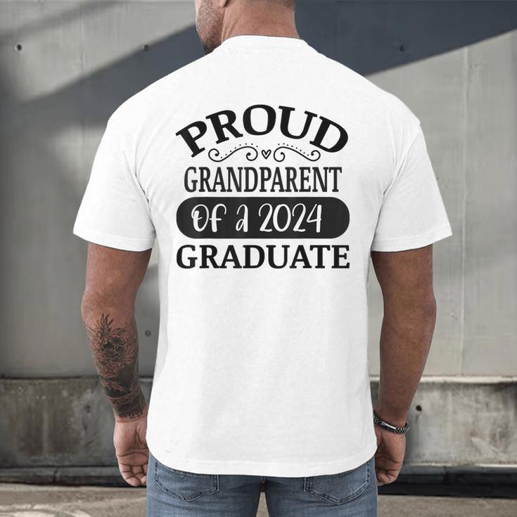 Proud Grandparent Of A Class Of 2024 Graduate Graduation Men's Back Print T-Shirt