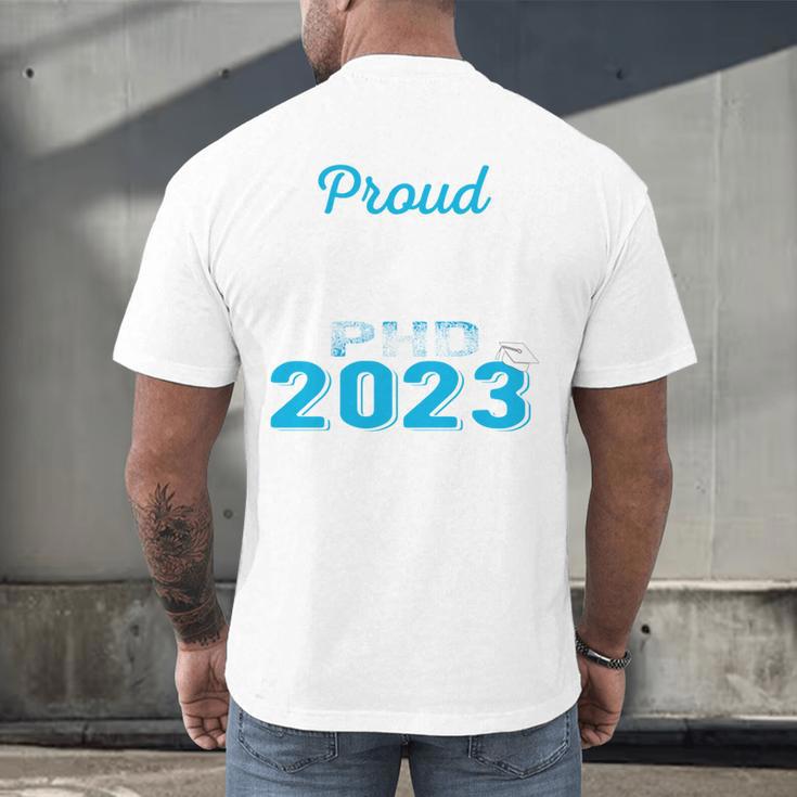 Proud Papaw Class Of 2023 PHD Graduate Doctorate Graduation Men's Back Print T-Shirt