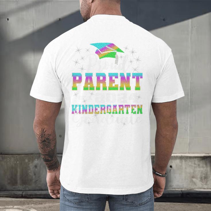 Proud Parent Of Kindergarten Graduate 2024 Graduation Parent Premium Men's Back Print T-Shirt