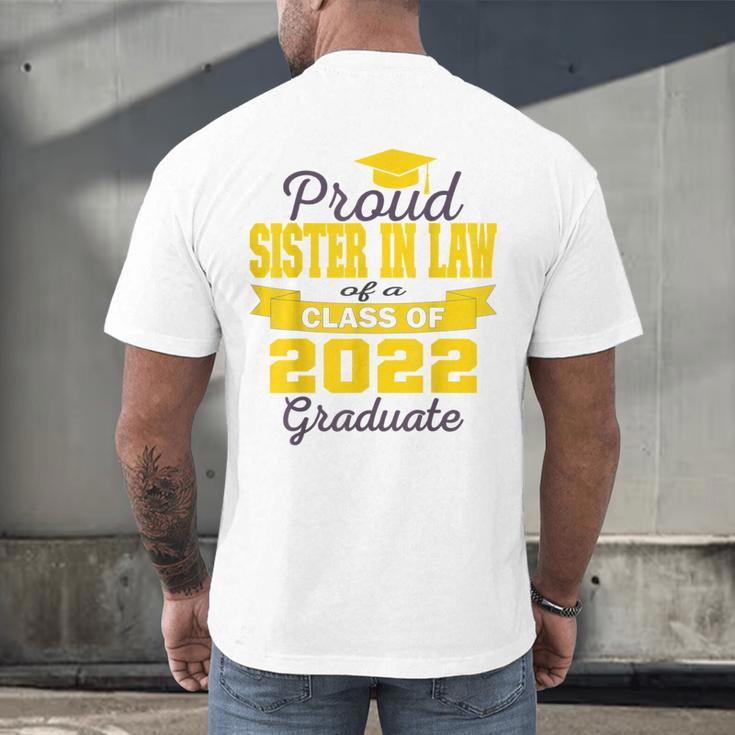 Proud Sister In Law Of 2022 Graduate Class 2022 Graduation Men's Back Print T-Shirt