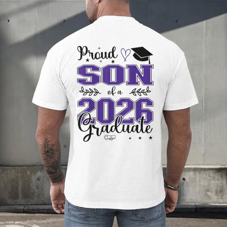 Proud Son Of a Class Of 2026 Graduate For Graduation Men's Back Print T-Shirt