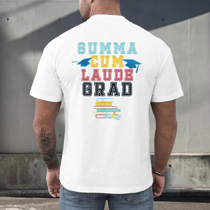 Proud Summa Cum Laude Grad College Graduation T-Shirt Men's Back Print T-Shirt