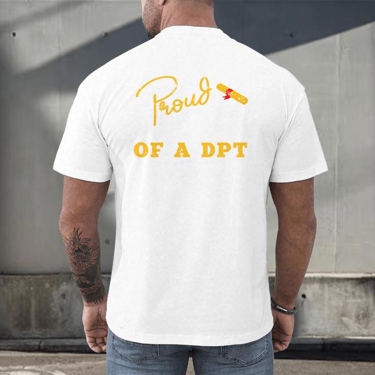 Proud Wife Of a DPT Graduate Graduation Grad Men's Back Print T-Shirt