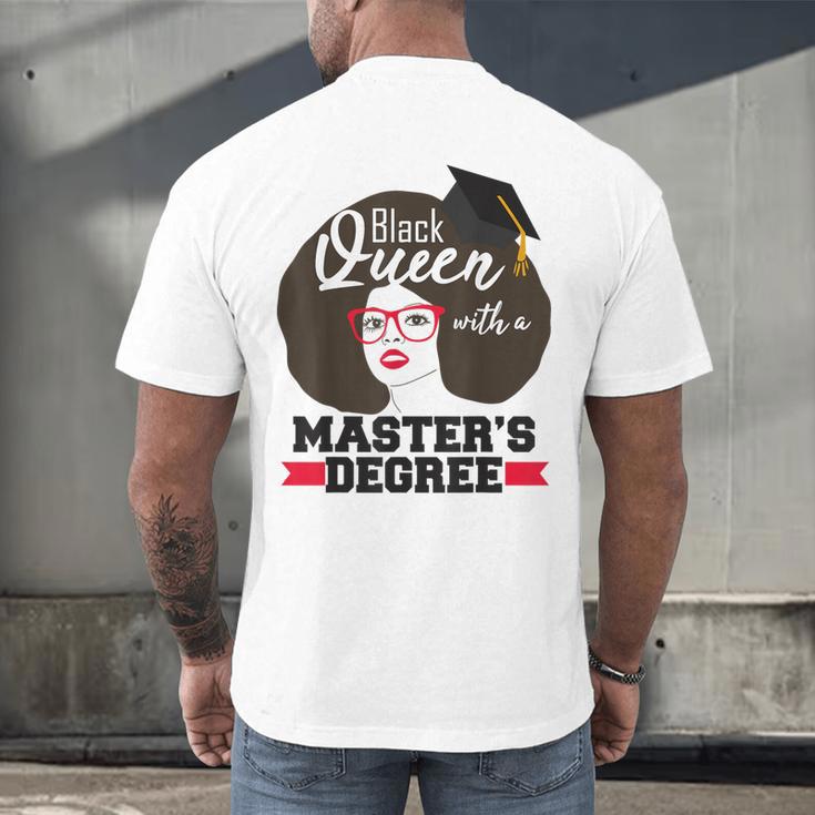 Queen Masters Degree Graduation Social Work MSW MPH Men's Back Print T-Shirt