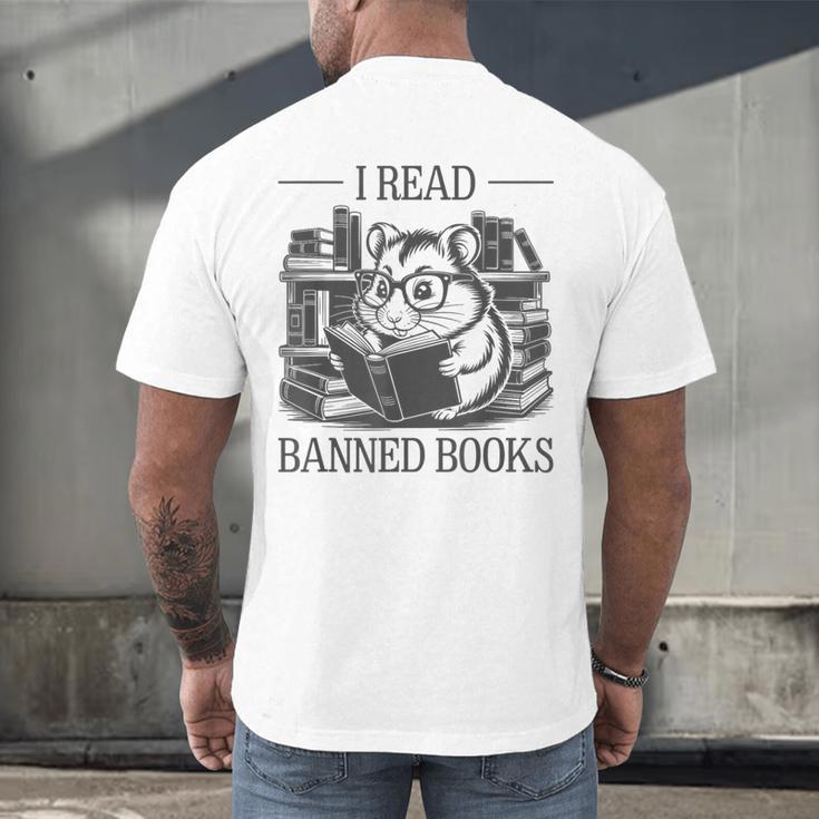 I Read Banned Books Men's Back Print T-Shirt