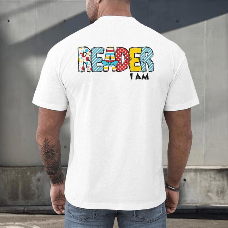 Reader I Am Bookworm Librarian I Heart Read Book Lover Men's Back Print T-Shirt Reader I Am Bookworm Librarian I Heart Read Book Lover Men's Back Print T-Shirt