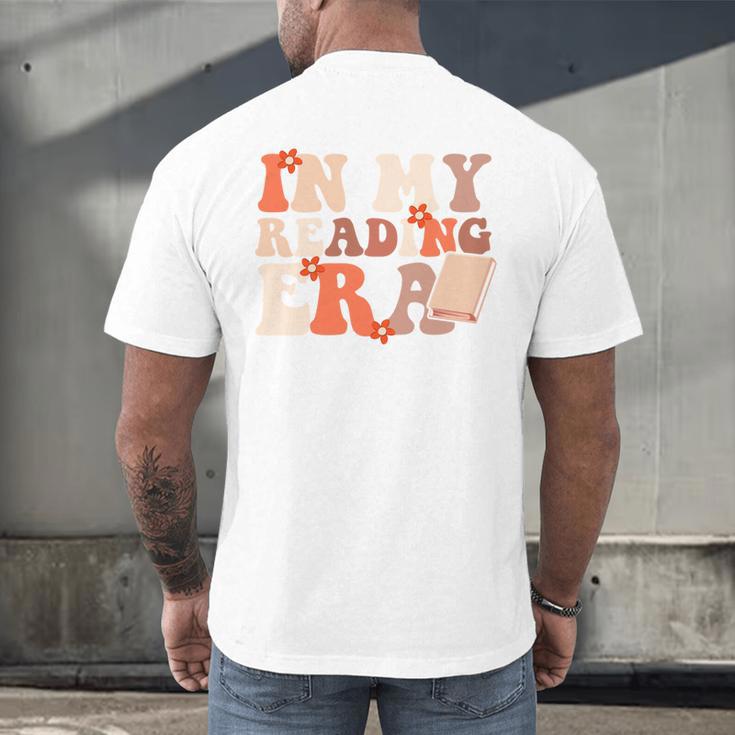In My Reading Era Groovy Book Lovers Library Reading Women Men's Back Print T-Shirt