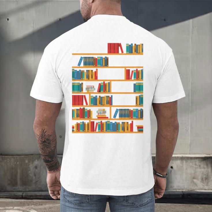 Reading Shirt There Is No Such Thing As Too Many Books Men's Back Print T-Shirt