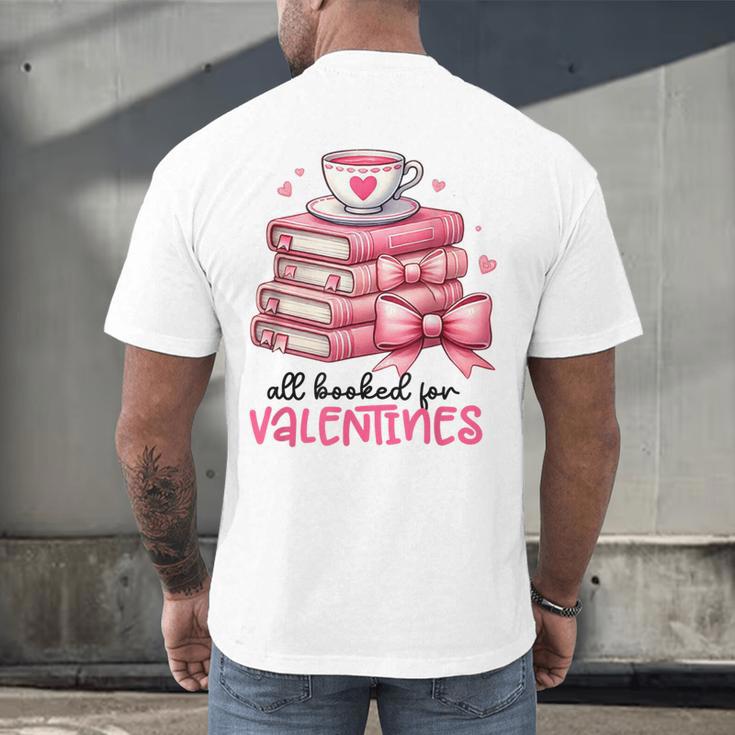 Retro Groovy Valentine Men Women Kid Tees By Emily All Booked For Valentines Book Reading Bookworm Nerdy Men's Back Print T-Shirt Retro Groovy Valentine Men Women Kid Tees By Emily All Booked For Valentines Book Reading Bookworm Nerdy Men's Back Print T-Shirt
