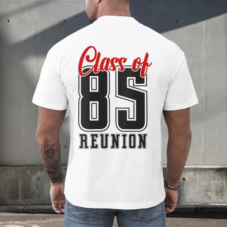 Reunion 1985 Matching Graduation High School Class Of 1985 Men's Back Print T-Shirt