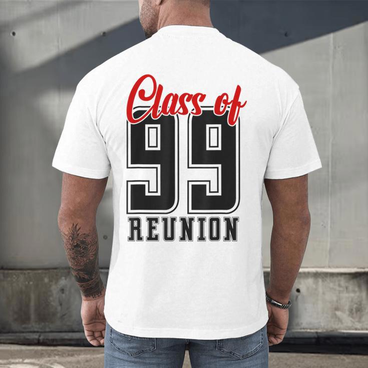 Reunion 1999 Matching Graduation High School Class Of 1999 Men's Back Print T-Shirt
