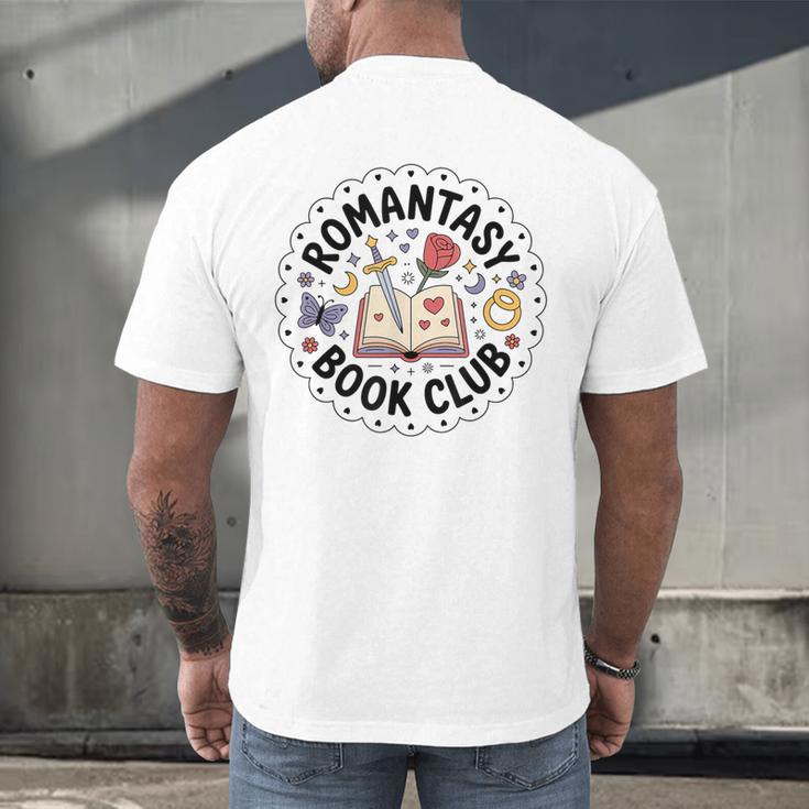 Romantasy Book Club Romance Fantasy Book Lover Tee Men's Back Print T-Shirt