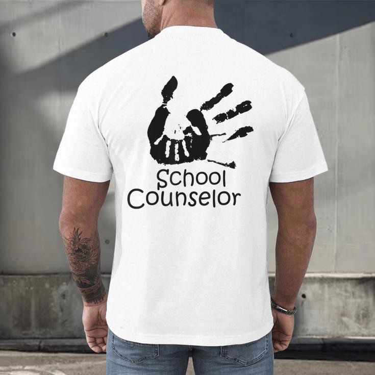 School Counselor t Shirt School Teacher Graduation Idea Men's Back Print T-Shirt