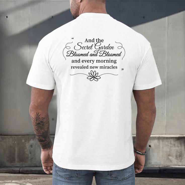 The Secret Garden Book Lover Reader Shirt Men's Back Print T-Shirt