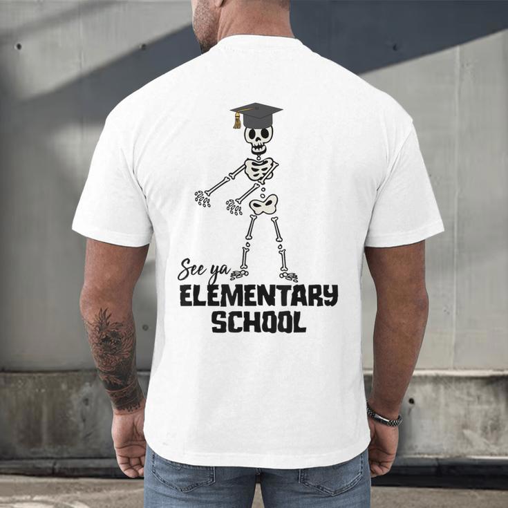 See Ya Elementary School Shirt Cool Graduation Tee Men's Back Print T-Shirt