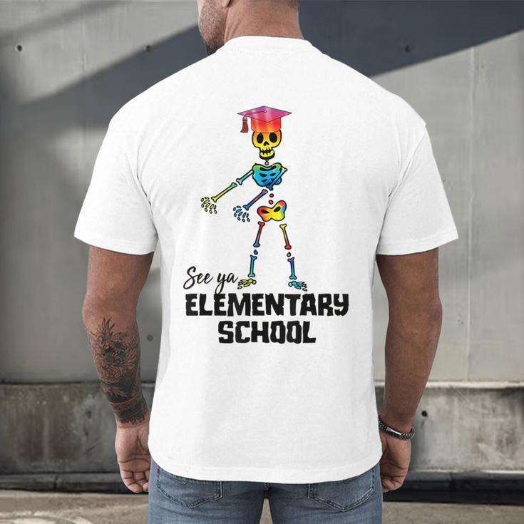 See Ya Elementary School Shirt Tie Dye Graduation Tee Men's Back Print T-Shirt