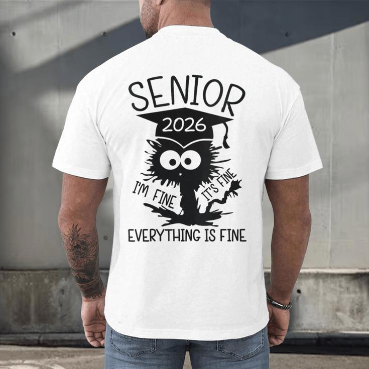 Senior 2026 High School College Graduation Year Class Of 26 Men's Back Print T-Shirt