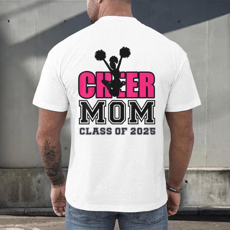Senior Cheerleader Mom Cheer Class Of 2025 Graduation Women Men's Back Print T-Shirt