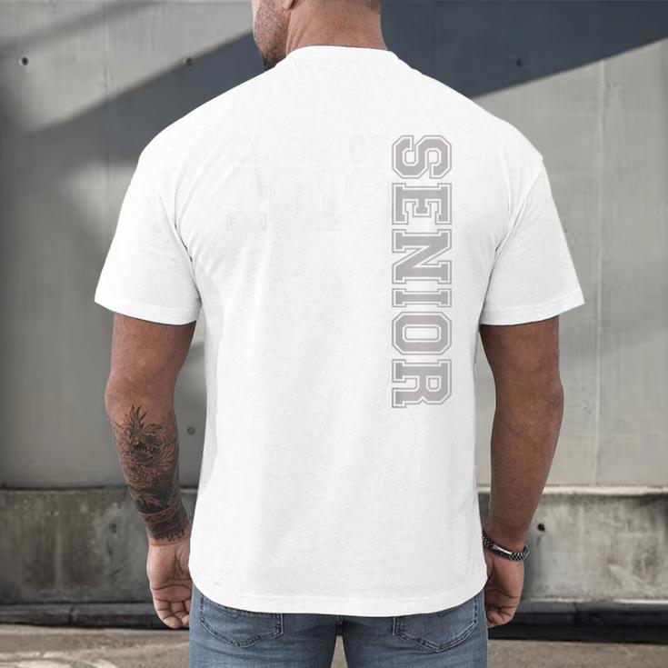 Senior Class Of 2019 19 High School Graduation Tee Men's Back Print T-Shirt