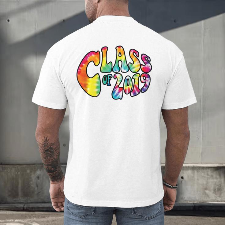Senior Class Of 2019 Boho Tie Dye Graduation Men's Back Print T-Shirt