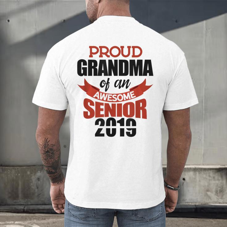 Senior Class Of 2019 Tshirt Graduation Awesome Grandma Men's Back Print T-Shirt