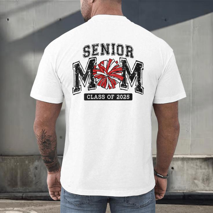 Senior Mom 2025 Cheer Mama Class Of 2025 Graduation Men's Back Print T-Shirt