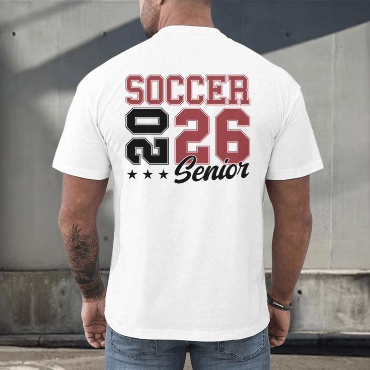 Soccer Senior Night Soccer Senior 2026 Graduation 71 Men's Back Print T-Shirt