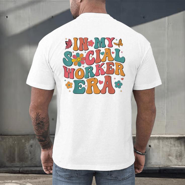 In My Social Worker Era Cute Social Worker Graduation MSW Men's Back Print T-Shirt
