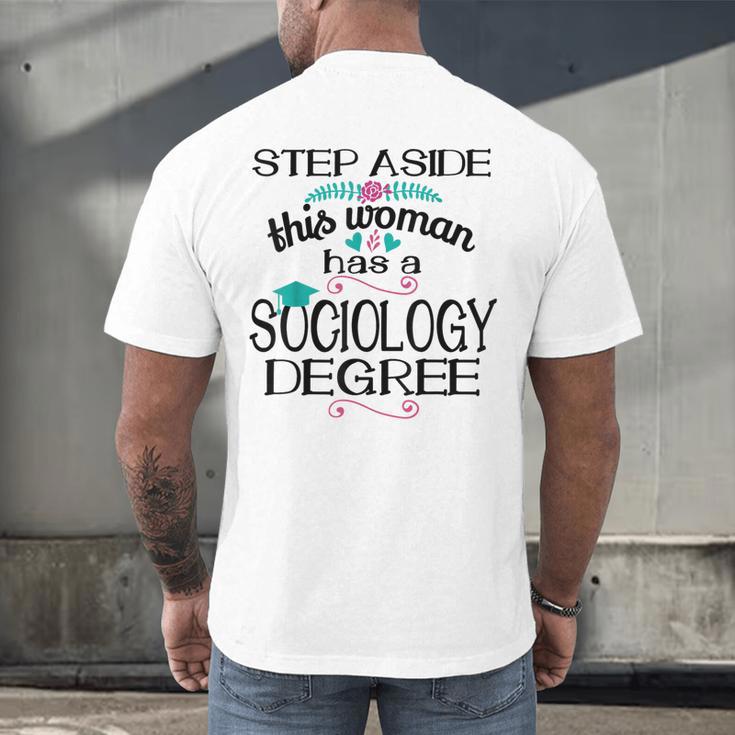 Sociology Degree Graduation Sociologist Bachelors 2025 Men's Back Print T-Shirt