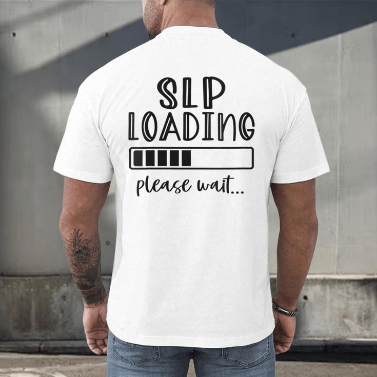 Speech Pathologist Loading 2021 Graduation Speech Therapist Men's Back Print T-Shirt