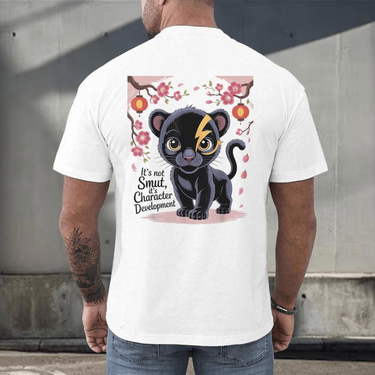 Spicy Romance Character Development Book Reader Design Men's Back Print T-Shirt