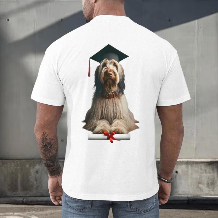 Spinone Italiano Dog Graduation Cap School Graduate Owner Men Women Kids Men's Back Print T-Shirt