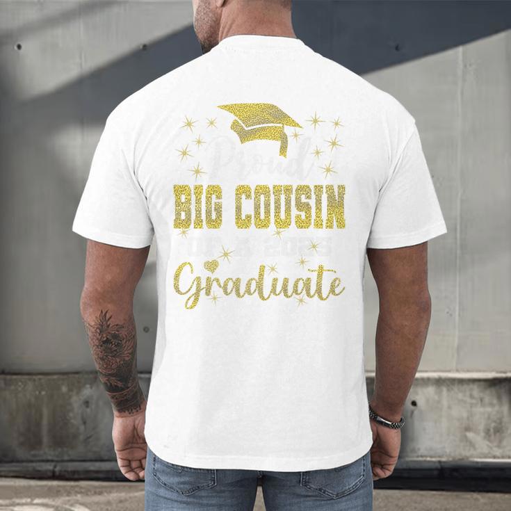 Super Proud Big Cousin Of 2025 Graduate Graduation Family Premium Men's Back Print T-Shirt