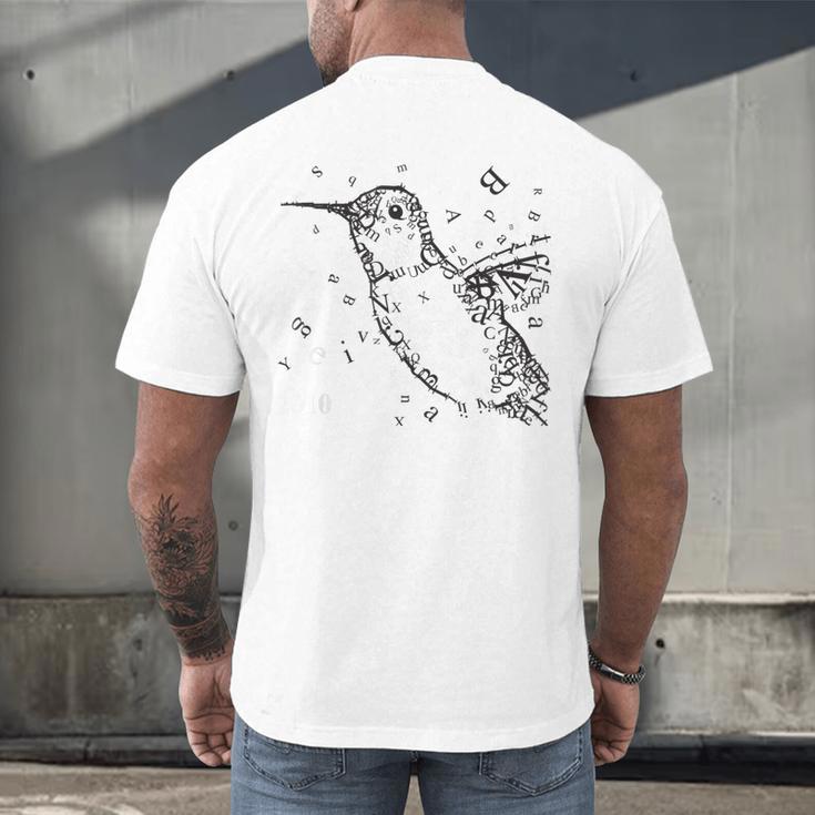 Tucson Festival Of Books TFOB 2010 Hummingbird Mascot Men's Back Print T-Shirt Tucson Festival Of Books TFOB 2010 Hummingbird Mascot Men's Back Print T-Shirt