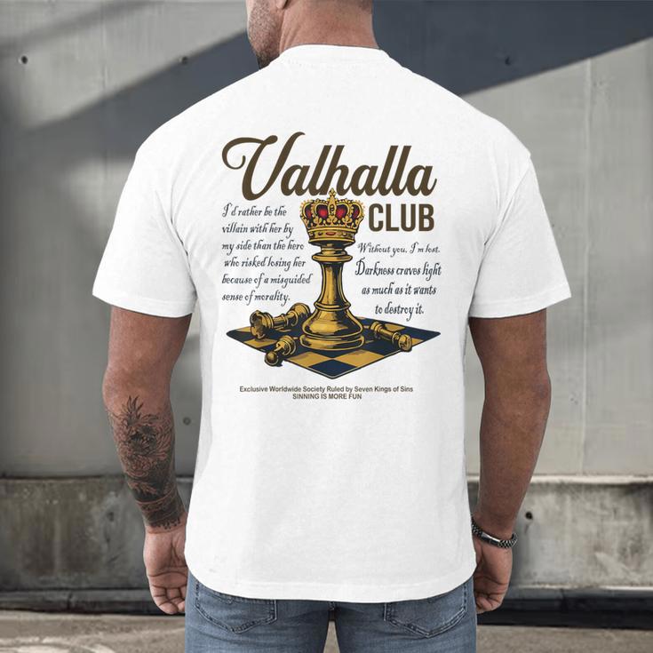 Valhalla Club Vintage Twisted Kings Sin Ana Book Love Alex Men's Back Print T-Shirt Valhalla Club Vintage Twisted Kings Sin Ana Book Love Alex Men's Back Print T-Shirt