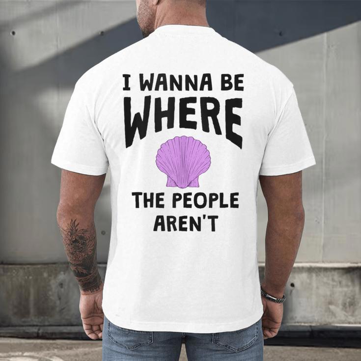 I Wanna Be Where The People Aren't Introvert Men's Back Print T-Shirt