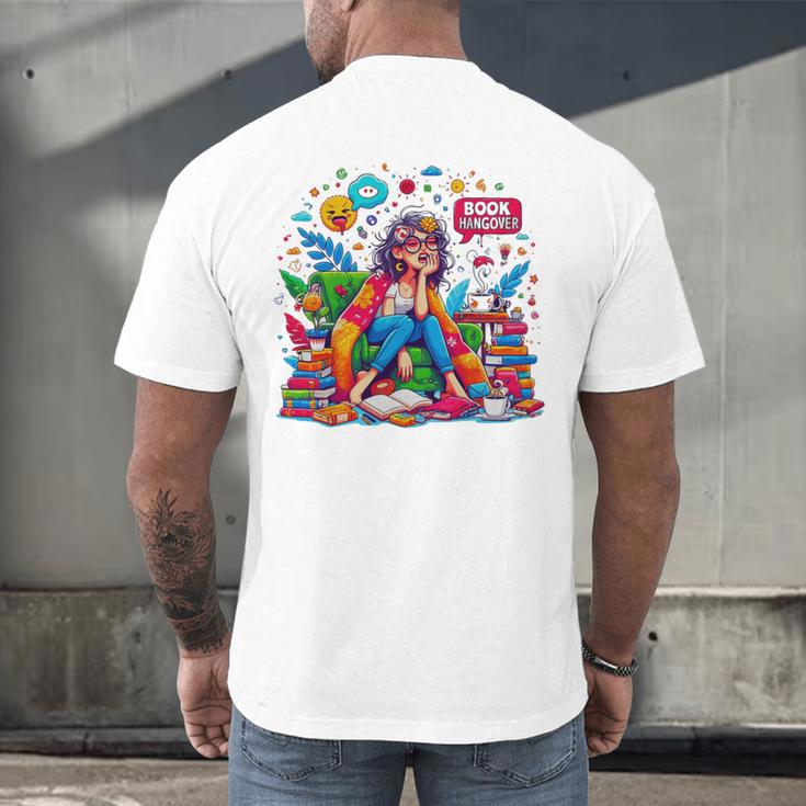 Woman Book Lover Book Hangover Woman Premium Tri-Blend Men's Back Print T-Shirt Woman Book Lover Book Hangover Woman Premium Tri-Blend Men's Back Print T-Shirt