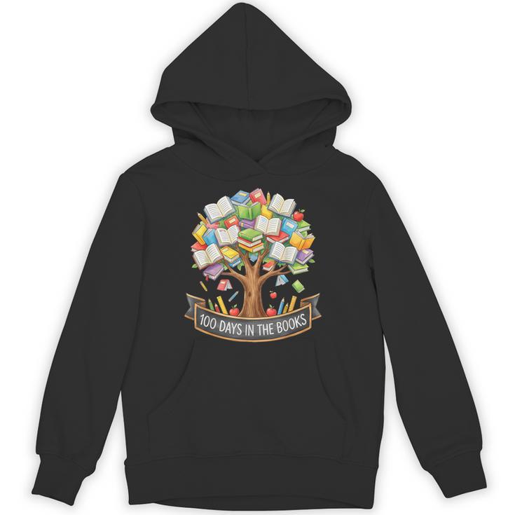 100 Days Of School In The Books Librarian Reading Teacher Unisex Hoodie