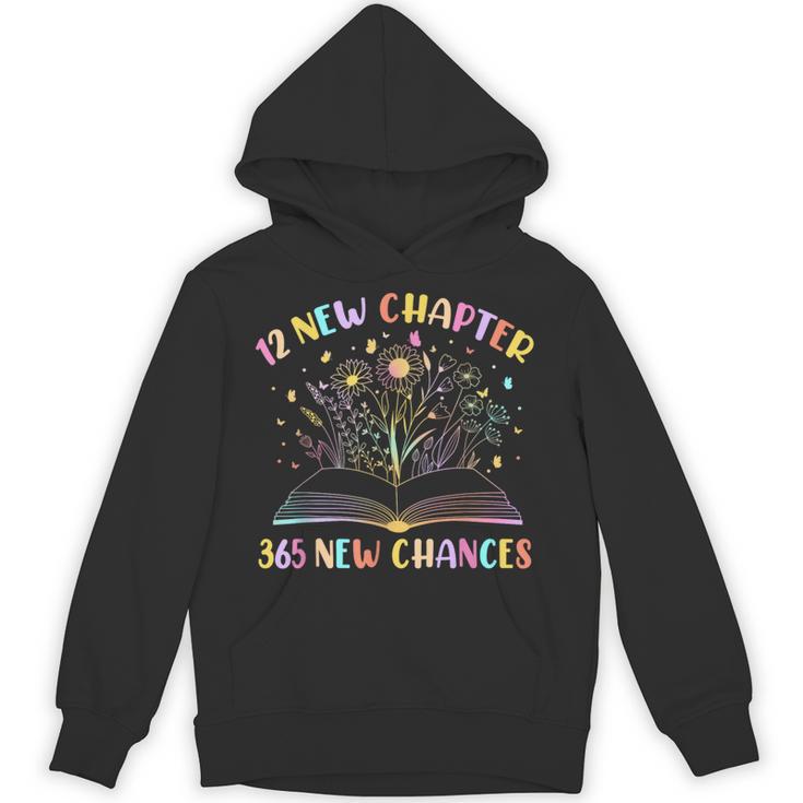 12 New Chapters 365 New Chances New Year Reading Book Tee Unisex Hoodie