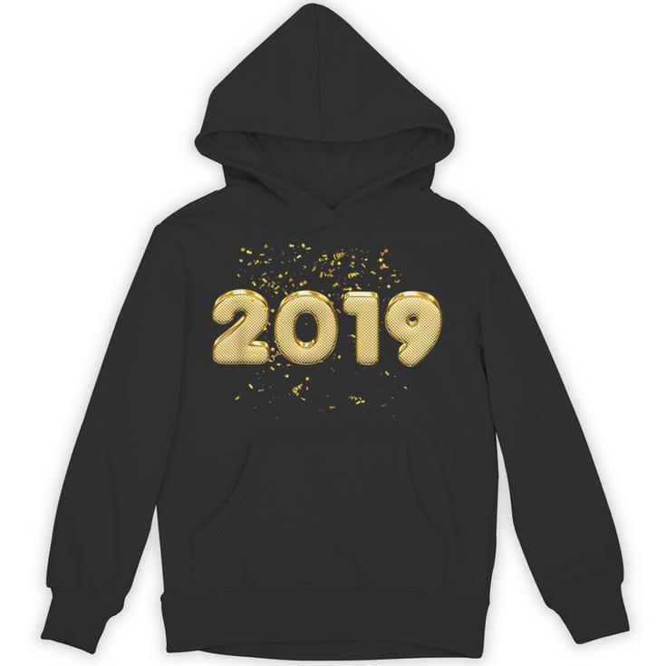 2019 Gold Confetti Graduation T Shirt High School College Unisex Hoodie