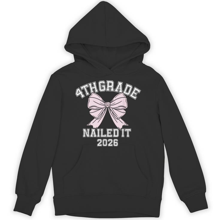 4th Grade Bow 2026 Fourth Grade Graduation Unisex Hoodie