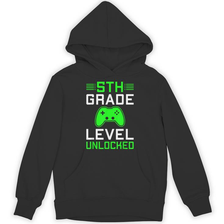 5th Grade Level Unlocked Back To School Gamer Graduation Unisex Hoodie