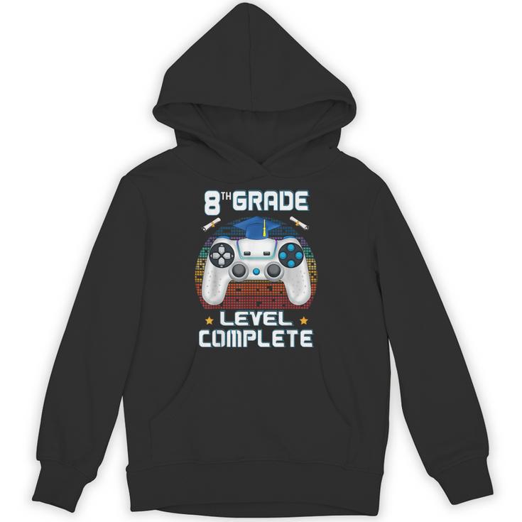 8th Grade Level Complete Graduation Class 2023 Gamer Boys Unisex Hoodie
