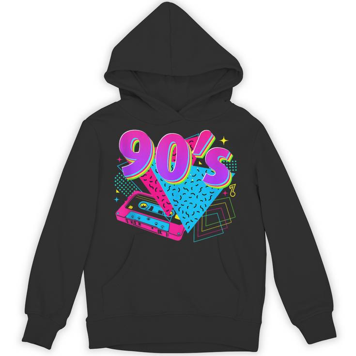 90's Vibe Retro Style Cassette Tape Nostalgia 1990s Party Unisex Hoodie