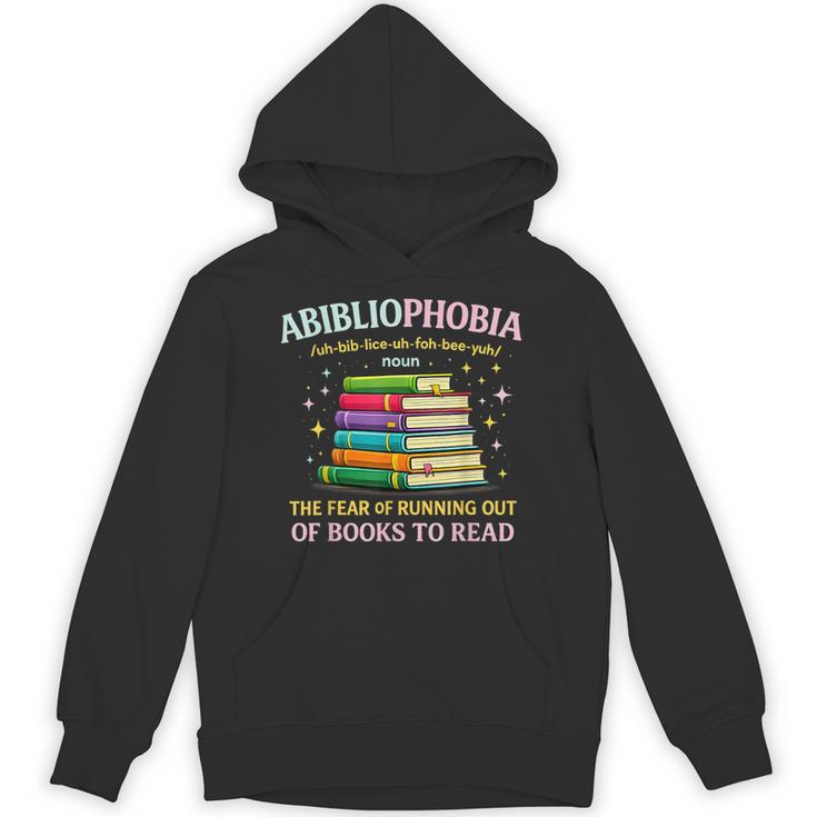 Abibliophobia Bibliophilia Abibliophobia Book Lovers Unisex Hoodie