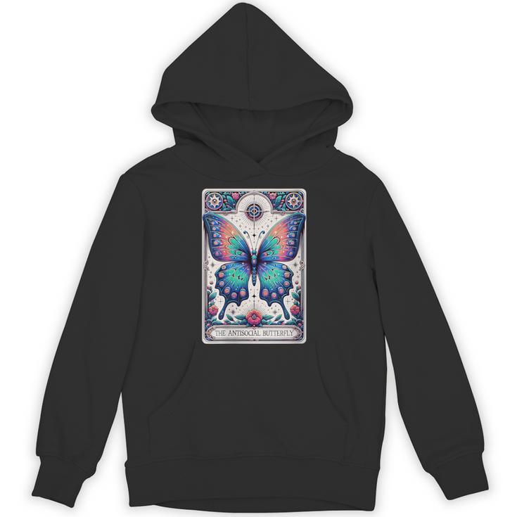 Antisocial Butterfly Introvert Distressed Unisex Hoodie