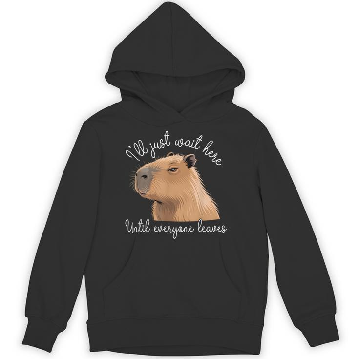 Antisocial Introvert Capybara Sarcastic Humor Unisex Hoodie